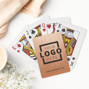 Anpassningsbar Business Logotyp Promotion Branded Casinokort