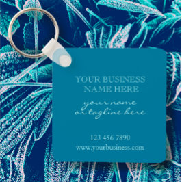 Anpassningsbar Business Logotyp Promotional Aqua T Nyckelring