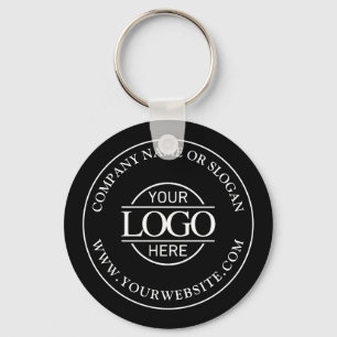 Anpassningsbar Business Logotyp Promotional Black Nyckelring