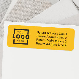 Anpassningsbar Business Logotyp Promotional Brande Returadress Etikett