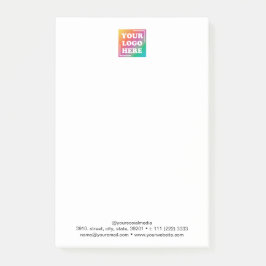 Anpassningsbar Business Logotyp Promotional Compan Post-it Block