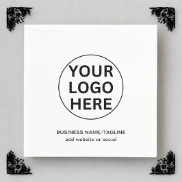 Anpassningsbar Business Logotyp Promotive Black &  Pappersservett