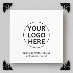 Anpassningsbar Business Logotyp Promotive Black & Pappersservett