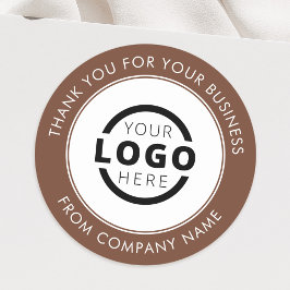 Anpassningsbar Business Logotyp Promotive Tack Bro Runt Klistermärke