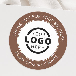 Anpassningsbar Business Logotyp Promotive Tack Bro Runt Klistermärke