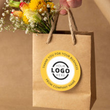 Anpassningsbar Business Logotyp Promotive Tack Gul