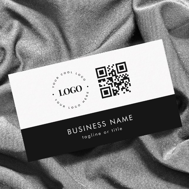 Anpassningsbar Business Logotyp QR Code Company Pr Visitkort (Skapare uppladdad)
