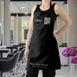 Anpassningsbar Business Logotyp QR Code & Text Pro