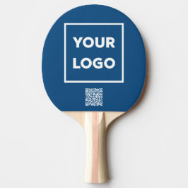 Anpassningsbar Business Logotyp QR-kod Blue Branan Pingisracket