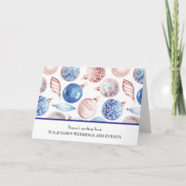 Anpassningsbar Business Logotyp QR-kod - företagsh Helgkort