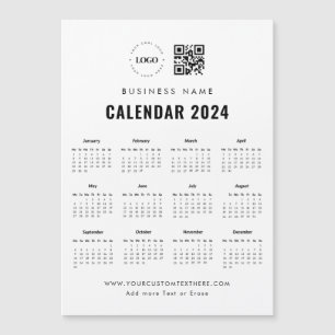 Anpassningsbar Business Logotyp QR-kod Magnet 2024