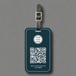 Anpassningsbar Business Logotyp QR-kodProfessionel Bagagebricka