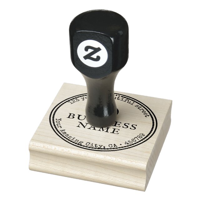 Anpassningsbar Business Logotyp Returadress Gräns Stämpel (Stämpel)
