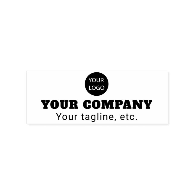 Anpassningsbar Business Logotyp Rubber Frimärke Lä Stämpel (Tryck)