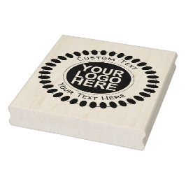 Anpassningsbar Business Logotyp Rubber Frimärke Stämpel