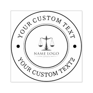 Anpassningsbar Business Logotyp Rubber Frimärke Stämpel