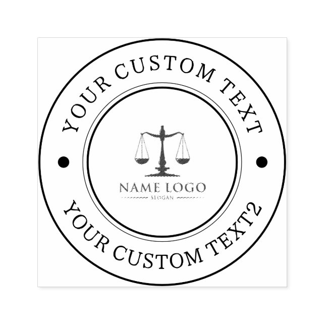 Anpassningsbar Business Logotyp Rubber Frimärke Stämpel (Tryck)