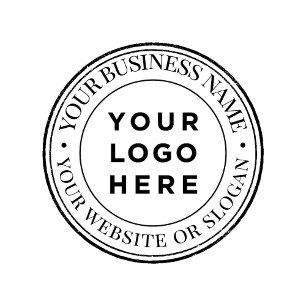 Anpassningsbar Business Logotyp Rubber Frimärke Stämpel