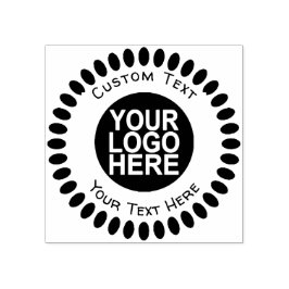 Anpassningsbar Business Logotyp Rubber Frimärke Stämpel