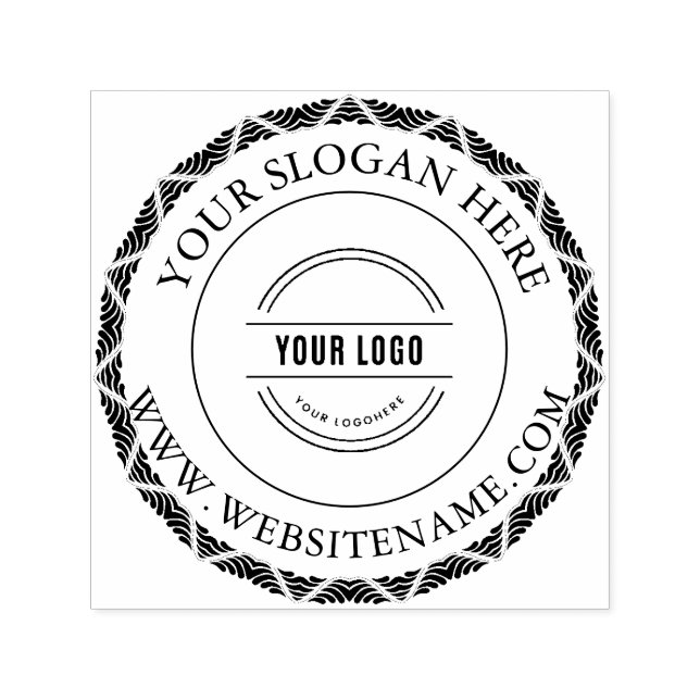 Anpassningsbar Business Logotyp Self-Inking Frimär Självfärgande Stämpel (Design)