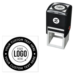Anpassningsbar Business Logotyp Self Inking Rubber Självfärgande Stämpel
