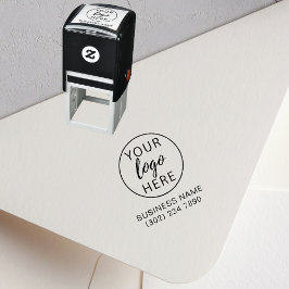 Anpassningsbar Business Logotyp Self Inking Rubber Självfärgande Stämpel