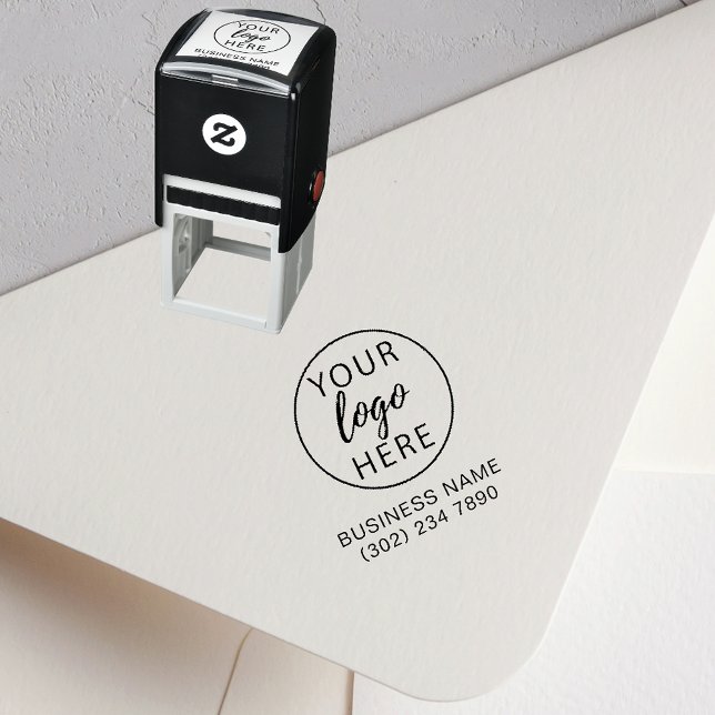 Anpassningsbar Business Logotyp Self Inking Rubber Självfärgande Stämpel (Custom Business Logo Self Inking Rubber Stamp)