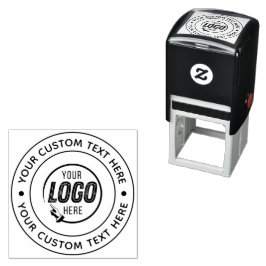 Anpassningsbar Business Logotyp Self Inking Rubber Självfärgande Stämpel