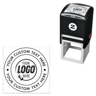 Anpassningsbar Business Logotyp Self Inking Rubber Självfärgande Stämpel