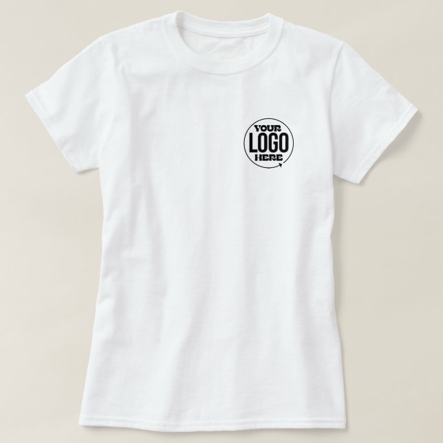 Anpassningsbar Business Logotyp T Shirt (Design framsida)