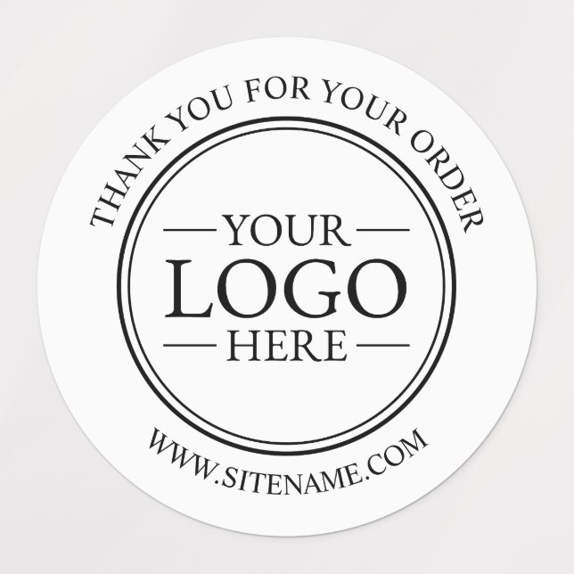 Anpassningsbar Business Logotyp Tack Klistermärke (Design 1)