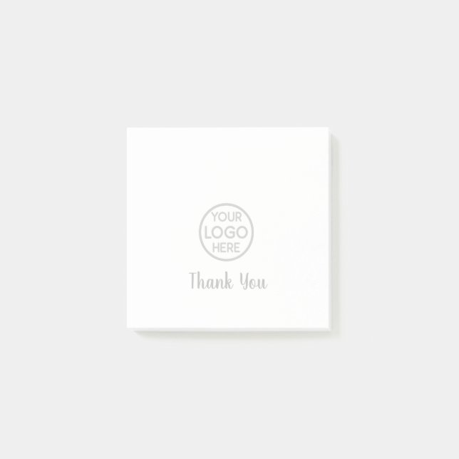 Anpassningsbar Business Logotyp Tack Post-it Notes Block (Framsida)