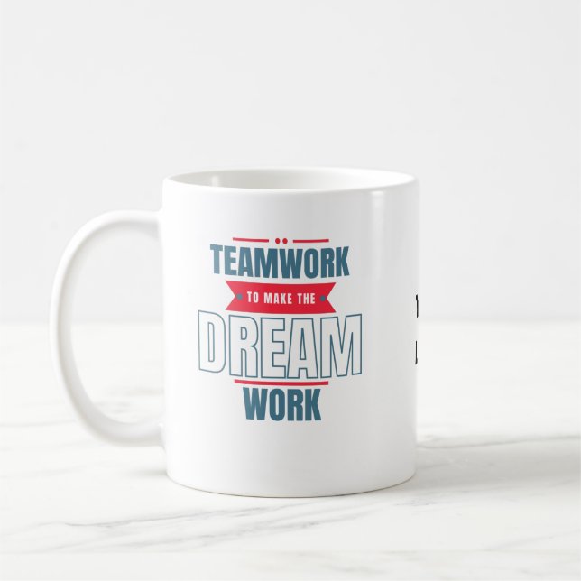 Anpassningsbar Business Logotyp Team Motivation Of Kaffemugg (Vänster)