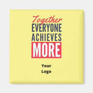 Anpassningsbar Business Logotyp Teamwork Motivatio Magnet
