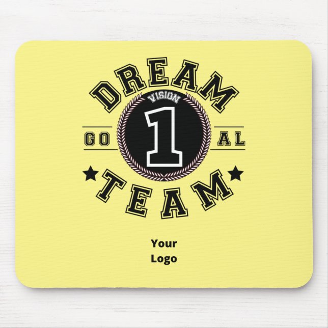 Anpassningsbar Business Logotyp Teamwork Motivatio Musmatta (Framsidan)
