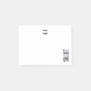 Anpassningsbar Business Logotyp Teamwork Motivatio Post-it Block