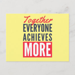 Anpassningsbar Business Logotyp Teamwork Motivatio Vykort