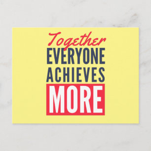 Anpassningsbar Business Logotyp Teamwork Motivatio Vykort