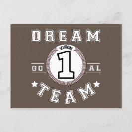 Anpassningsbar Business Logotyp Teamwork Motivatio Vykort