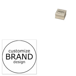 Anpassningsbar Business Logotyp Template Round Rub Stämpel