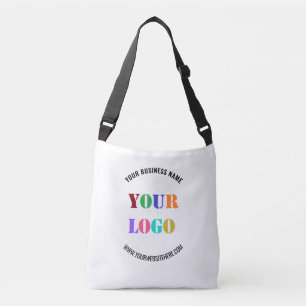 Anpassningsbar Business Logotyp Text Bag-mall Axelväska