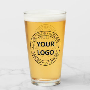 Anpassningsbar Business Logotyp Text Company Glass Glaskopp