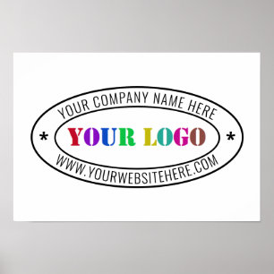 Anpassningsbar Business Logotyp Text Company Poste Poster