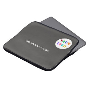 Anpassningsbar Business Logotyp Text Laptop sleeve
