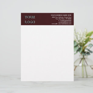 Anpassningsbar Business Logotyp Text Letterhead -  Brevhuvud