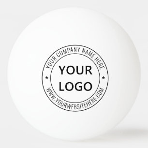 Anpassningsbar Business Logotyp Text Ping Pong Bol Pingisboll