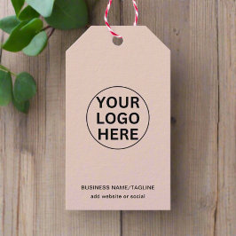 Anpassningsbar Business Logotyp & Text Promoting   Presentetikett