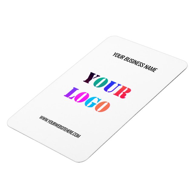 Anpassningsbar Business Logotyp Text Promotional M Magnet (Vänstra Sidan)