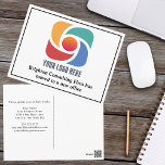 Anpassningsbar Business Logotyp vårt kontor har Fl Vykort<br><div class="desc">Vi har ett nytt adress vykort för flytta för ett modernt företag eller ett modernt företag för chic som tittar att uppdatera sina kunder på en ny plats. Vårt kontor har flyttat. Enkel företagsändring av adress-kort med din anpassningsbar logotyp för företag. Anpassa bytet av adress på baksidan.</div>