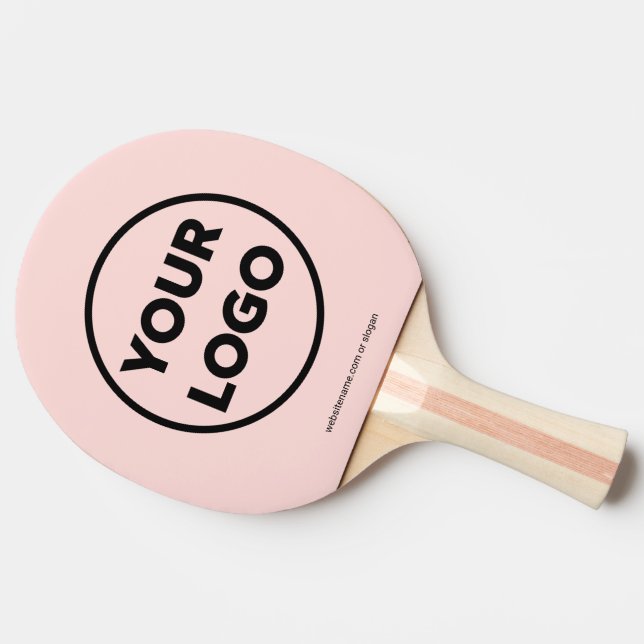 Anpassningsbar Business Logotyp-webbplats Branded  Pingisracket (Sidan)